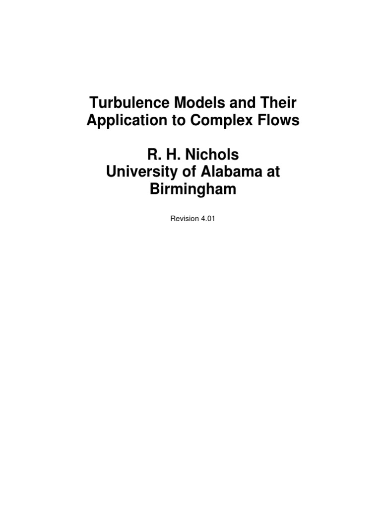 Turbulence Modeling For Cfd Wilcox 2006 Pdf To Word