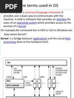 UNIX-Intro, Terms & Commands