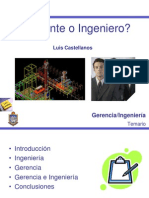 Gerente o Ingeniero