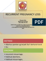 Recurrent Pregnancy Loss, Ritma
