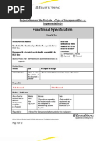 3.4 FunctionalSpecification