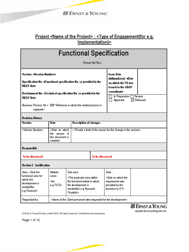 3.4 FunctionalSpecification | PDF | Invoice | Specification (Technical ...