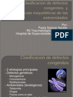 Clasificación de Defectos Congénitos y Deformidades Esqueleticas