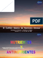 Nutrientes y Antinutrientes