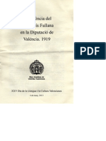 Conferència P. Fullana en La Diputacio Valéncia Sobre La Cooficialitat Del Valencià, 1919