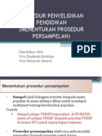 Prosedur Penyelidikan Pendidikan