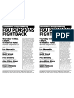 FBU Conference 2013 Pensions Fight Back Fringe Meeting 