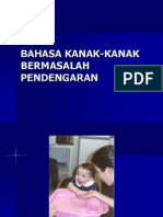 Bahasa Kanak-Kanak Bermasalah Pendengaran