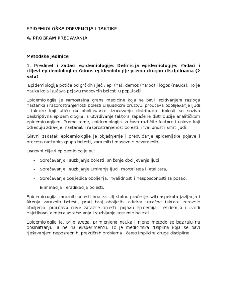Skripta Epidemiologija Pdf