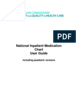National Inpatient Medication Chart User Guide - Including Pediatrics