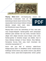 Wayang Beber Sejarah Pra Islam