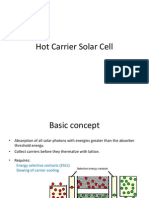 Hot Carrier Solar Cell