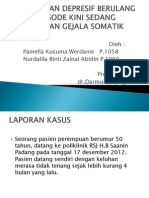 Gangguan Depresif Berulang Episode Kini Sedang Dengan Gejala Somatik