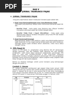 38+ Contoh Jurnal Restitusi Pph Pictures