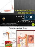 Radioanatomi Positioning GI Tract