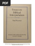 Download Paul Ricoeur - Essays on Biblical Interpretation by mausj SN140386665 doc pdf