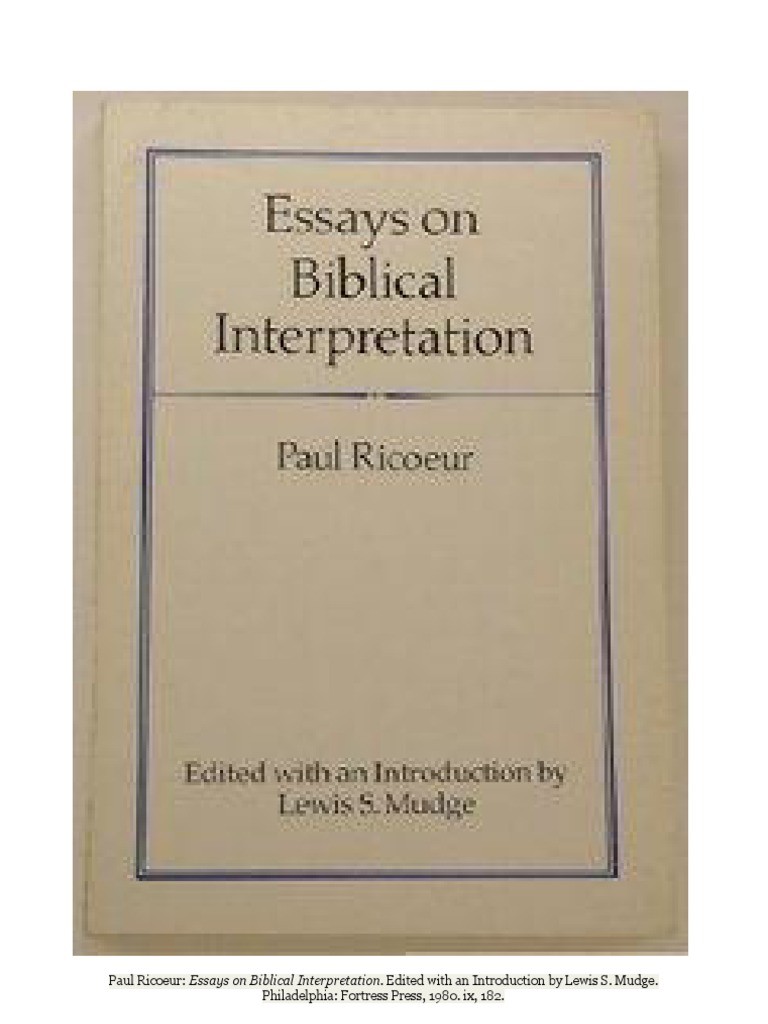 Paul ricoeur hermeneutics pdf picture