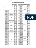 Daftar Harga