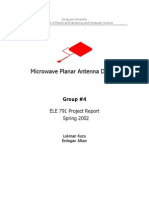 Microwave Planar Antenna Design