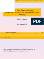 Modern Data Communications: Analog and Digital Signals, Compression, Data Integrity