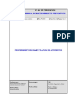 Procedimiento de Investigacion de Accidentes de Trabajo PDF