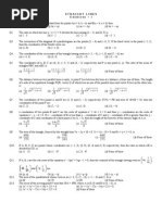 Y X y X: Straight Lines E - I