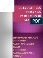 Sejarah Dan Peranan Parlimen Di Malaysia