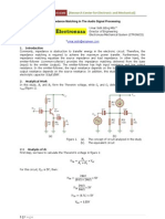 The Impedance Matching in the Audio Signal Processing (Part XXI)