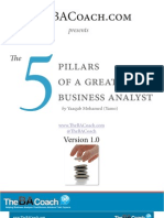 The Five Pillars of A Great Business Analyst - V1.0