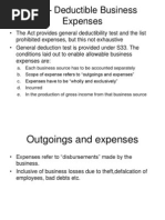 S33 - Deductible Business Expenses