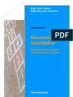 E-book Raciocínio Lógico Quantitativo