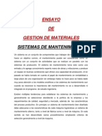 Gestion de Materiales Sistemas de Mtto