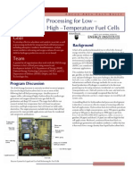 Integrated Fuel Processing For Low - Temperature & High - Temperature Fuel Cells