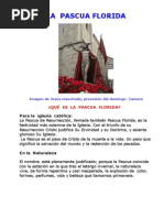¿Qué es la Pascua Florida?