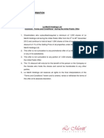 Terms and Conditions IPO PDF