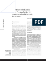 Patrimonio Industrial en El Perú Del Siglo:: ¿Exotismo Cultural o Memoria Sin Memoria?