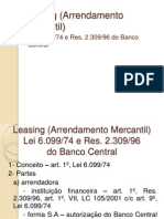 Leasing (Arrendamento Mercantil)