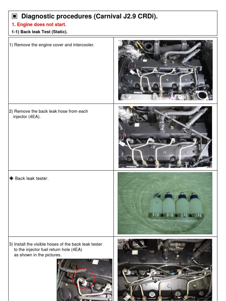 Engine Does Not Start PDF Fuel Injection Leak