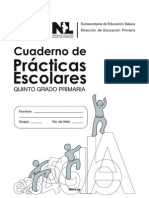 Cuaderno de Practicas Escolares de Quinto Grado