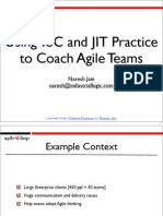 Using Toc and Jit Practice To Coach Agile Teams