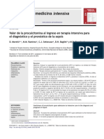 Valor de La Procalcitonina Al Ingreso en Terapia Intensiva. Med Intensiva 2013;37(3)156-162