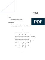 Title: Stress Analysis of A Cable Net Structure