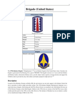 197th Infantry Brigade (United States), American Army Order of Battle