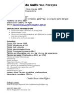 Curriculum Vitae Guido Pereyra