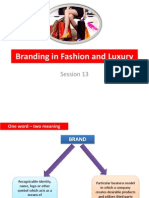 Branding in Fashion and Luxury