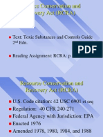 Resource Conservation and Recovery Act (RCRA)