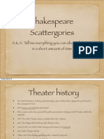 Shakespeare Scattergories