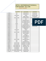 Sicc Match Schedule 2013