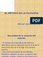 El Método de La Filosofía, García Morente
