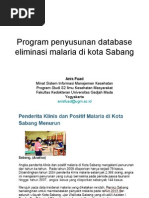 Download Program Penyusunan Database Eliminasi Malaria by Anis Fuad SN14055293 doc pdf